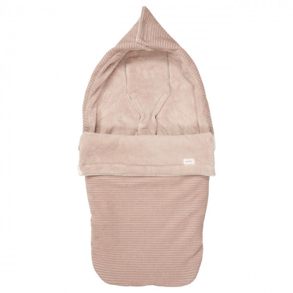 Koeka Buggy Fußsack Plüsch Vik grey pink One Size