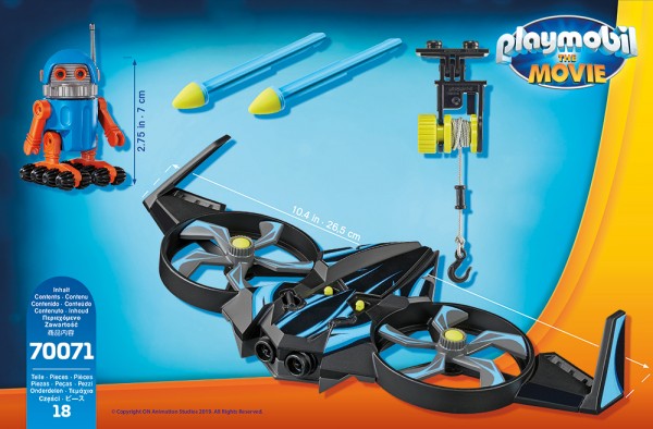 Playmobil PLAYMOBIL® PLAYMOBIL: THE MOVIE Robotitron mit Drohne