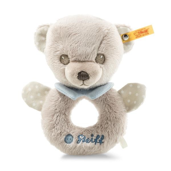 Steiff Hello Baby Levi Teddybär Greifring mit Rassel in Geschenkbox