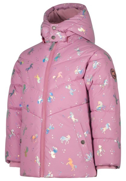 SALT AND PEPPER Girls Outdoorjacket refl. AOP old pink