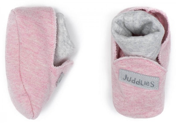Juddlies Raglan Collection - Babyschuhe Baumwolle (Bio) / Dogwood Pink (0-4 M)