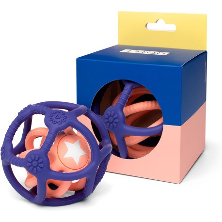 Cool Kidz Set of 2 sensory balls - Lot de 2 balles sensorielles, Blue and pink - Bleu et rose