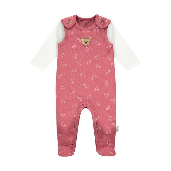 Steiff Set Strampler + T-Shirt langarm rot