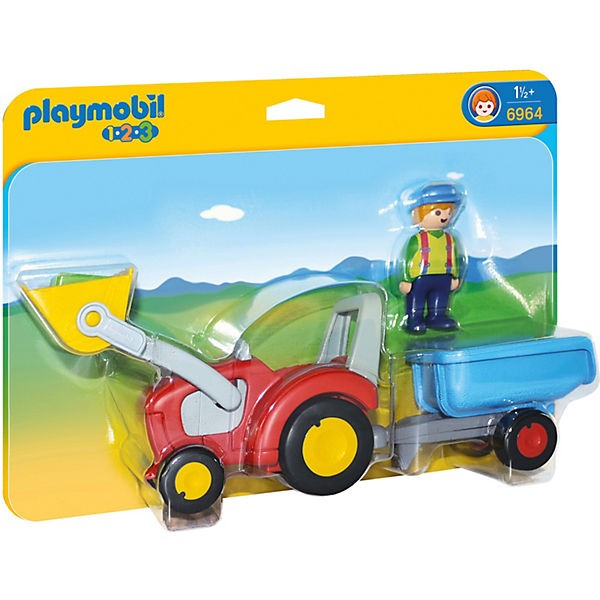 PLAYMOBIL® Traktor mit Anhänger