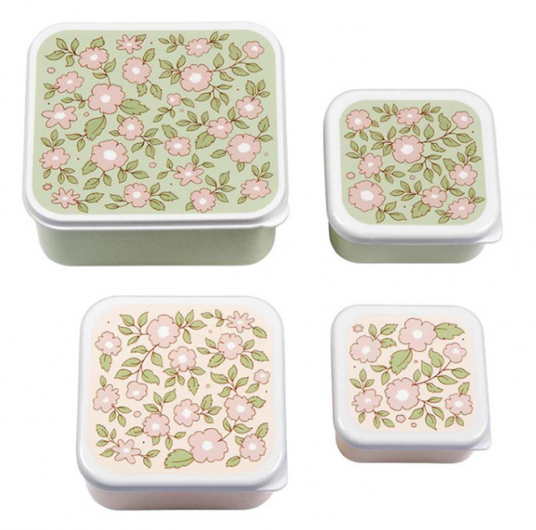 Lunchbox / 4er Set / Blumen