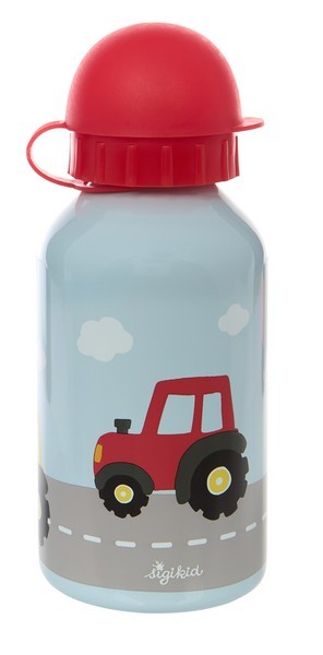 Sigikid Edelstahl Trinkflasche 350 ml, Traktor