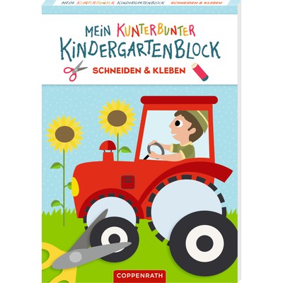 Coppenrath Verlag Mein k. Kindergartenblock: Schneiden & Kleben (Fahrzeuge)