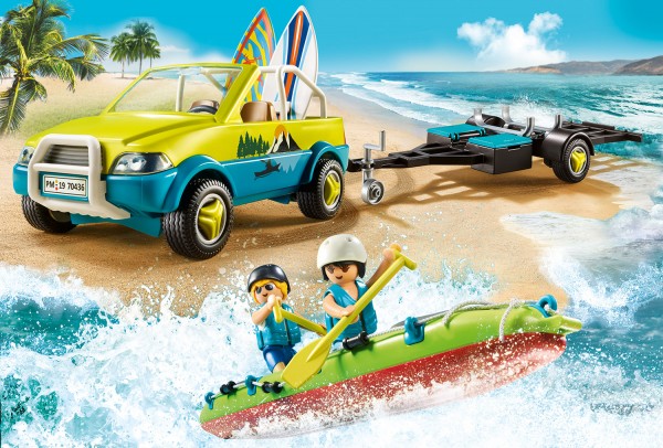 Playmobil PLAYMOBIL® Strandauto mit Kanuanhänger