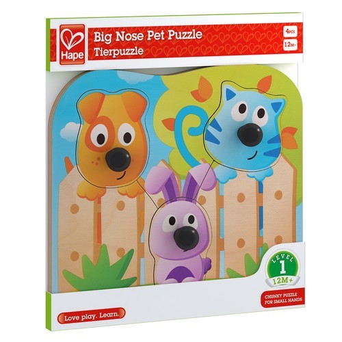 Hape Hape Knopfpuzzle Haustiere 