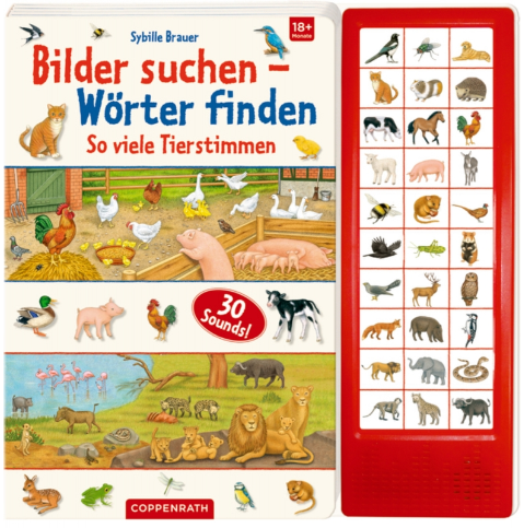 Coppenrath Verlag Bilder suchen-Wörter finden: So viele Tierstimmen (Soundb.)