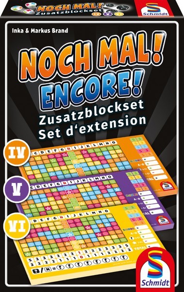 Schmidt Spiele Schmidt Spiele Noch Mal! Zusatzblöcke (Nr. IV, V, VI), 3 Stück sortiert in Faltschachtel