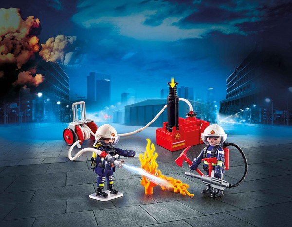 Playmobil PLAYMOBIL® Feuerwehrmänner mit Löschpumpe