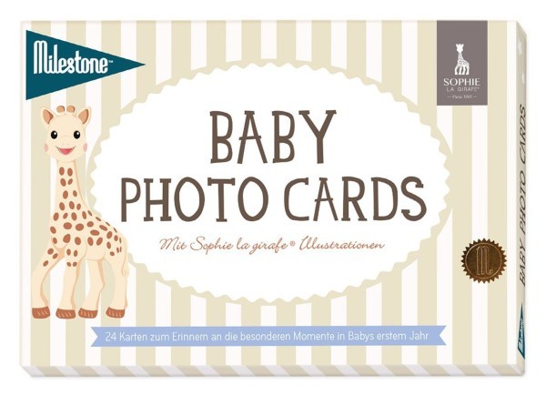 Milestone™ Baby-Fotokarten - Sophie la girafe / deutsch / 24 Karten