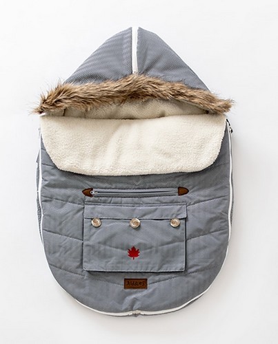 Juddlies Fußsack - Herringbone Grey