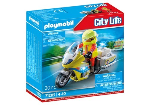 Playmobil PLAYMOBIL® Notarzt-Motorrad mit Blinklicht