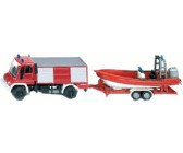Siku Unimog Feuerwehr mit Boot