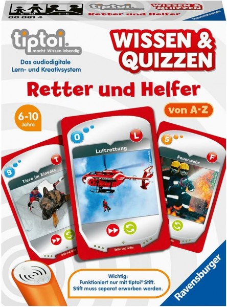 Ravensburger tiptoi 00081 Wissen und Quizzen: Retter und Helfer