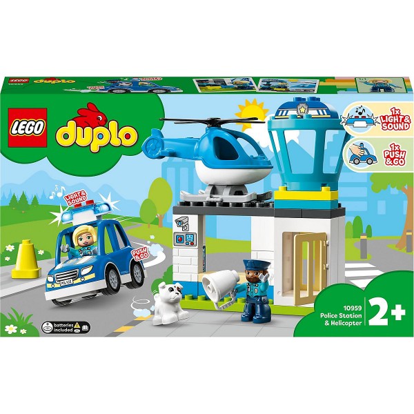 Lego ® Polizeistation mit Hubschrauber