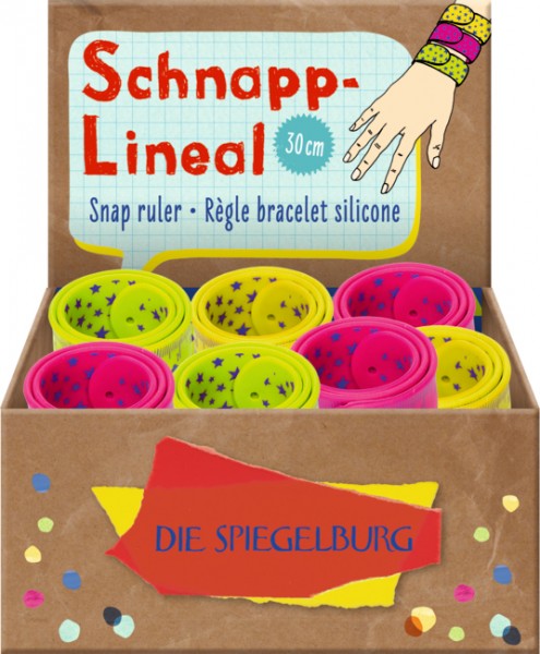 Die Spiegelburg Schnapp-Lineal Bunte Geschenke, sort.