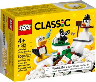 Lego ® Kreativ-Bauset mit weißen Steinen