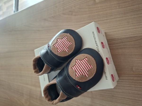 Anna u. Paul Stern***, marine, mit Gummisohle - S