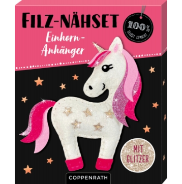 Coppenrath Verlag Filz-Nähset Einhorn-Anhänger (Sterne) - 100% s.g.