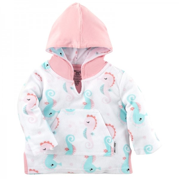 Frottee-Kapuzenshirt - Sally das Seepferdchen M