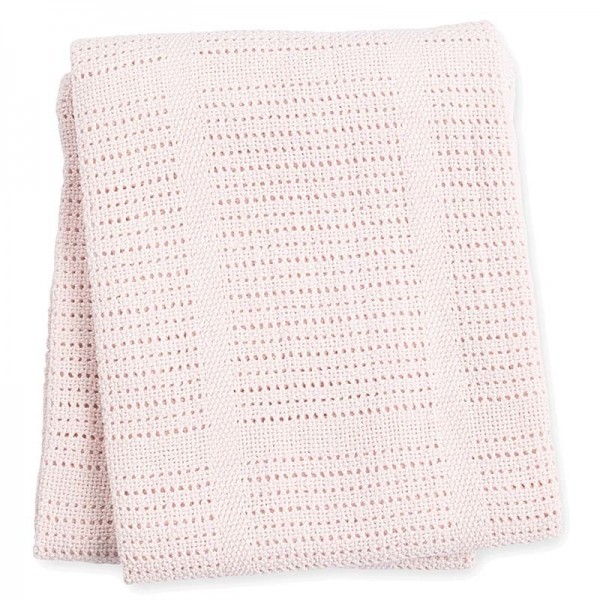 Baumwoll Strickdecke Soft Rose