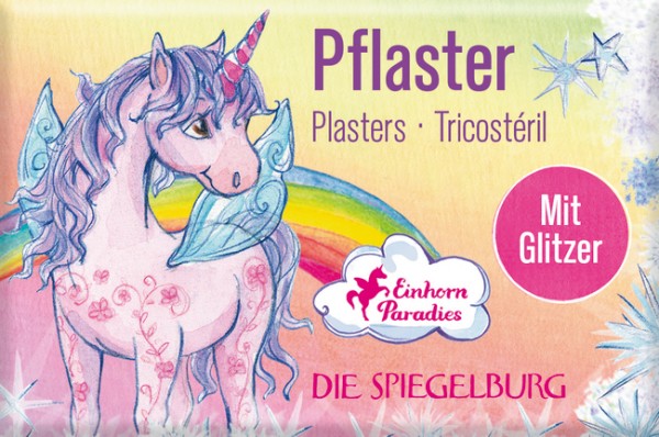 Die Spiegelburg Pflasterstrips mit Glitzer Einhorn-Paradies (10 St.)