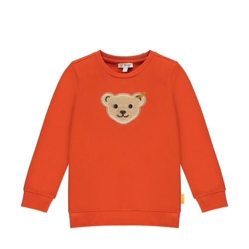 Steiff Sweatshirt ohne Kapuze orange, Größe 104