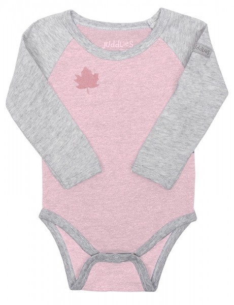 Juddlies Raglan Collection - Body Baumwolle (Bio) - Dogwood Pink S