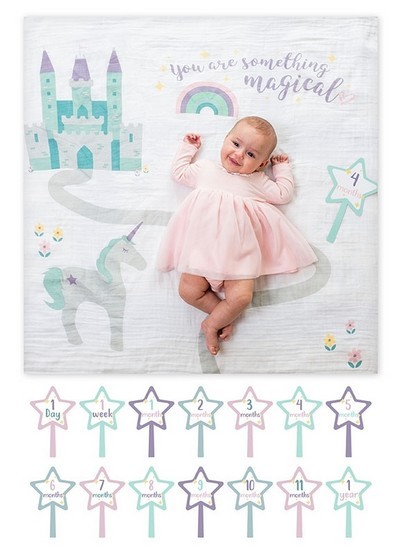 Baby's First Year™ Swaddle-Blanket & Karten Set - Something Magical lulujo