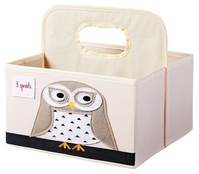 3 Sprouts - Windelaufbewahrungsbox / Eule