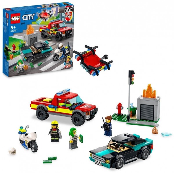 Lego ® Löscheinsatz und Verfolgungsjagd
