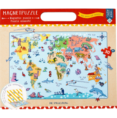 Die Spiegelburg Magnetpuzzle "Wir gehen auf Reisen!" Reisezeit Kids (30 T.)