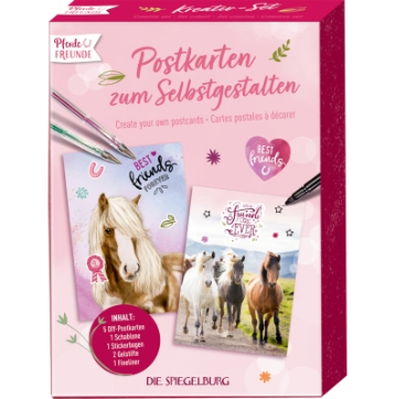 Die Spiegelburg Postkarten zum Selbstgestalten Best friends - Pferdefreunde