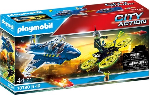 Playmobil PLAYMOBIL® Polizei-Jet: Drohnen-Verfolgung