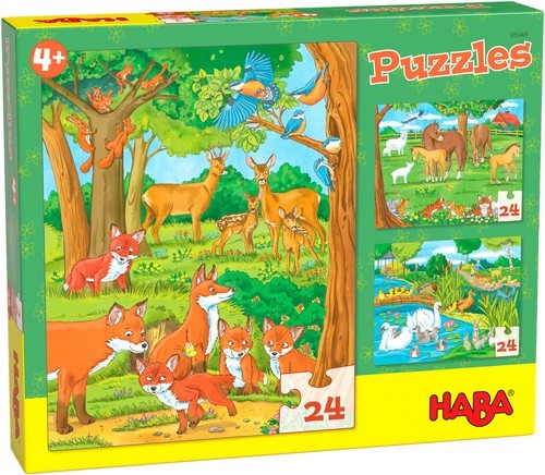Haba Haba Puzzles Tierfamilien