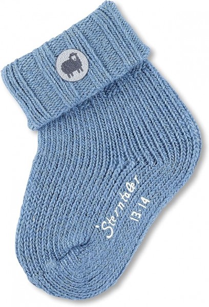 Sterntaler Baby-Söckchen mittelblau mel.