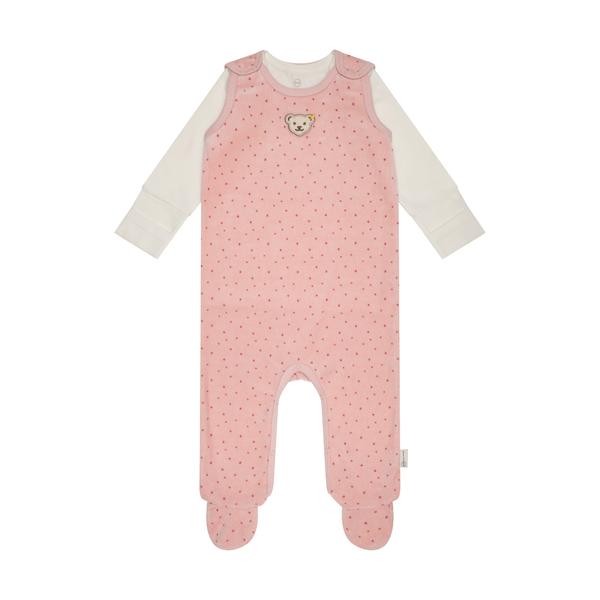 Steiff Set Strampler + T-Shirt langarm rosa