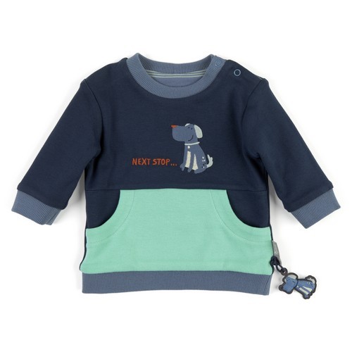 Sigikid Wendeshirt, Baby blau, Größe 062