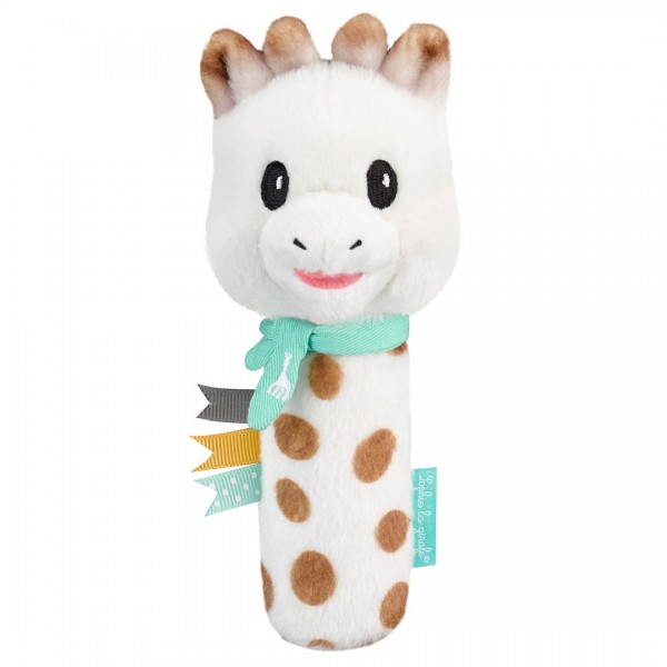 Sophie la girafe® - Baby-Stabrassel Greifling mit Quietsche / Giraffe / Plüsch