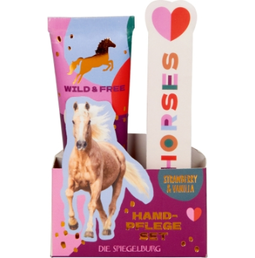 Die Spiegelburg Handcreme und Nagelfeile - I LOVE HORSES