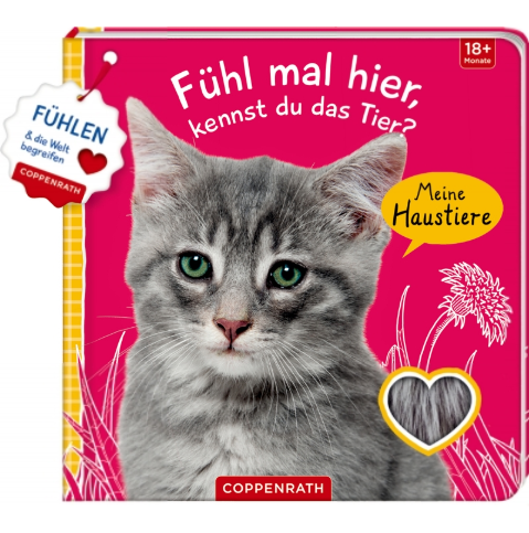 Coppenrath Verlag Fühl mal hier,kennst du das Tier? Meine Haustiere (Fühl.&b.)