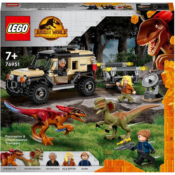 Lego ® Pyroraptor & Dilophosaurus Transport