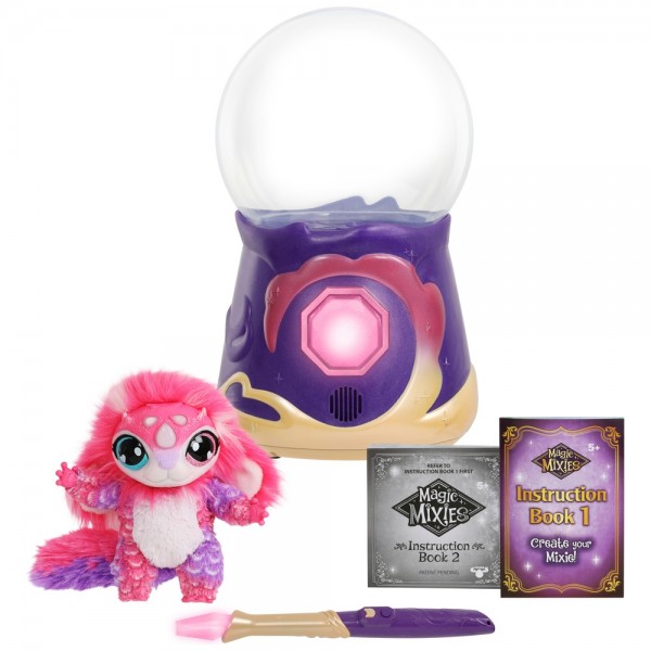 Magic Mixies Zauberkugel mit Nebeleffekt und interaktivem Kuscheltier pink