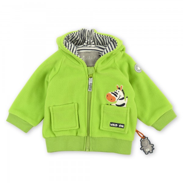 Sigikid Fleecejacke, Baby grün, Größe 062