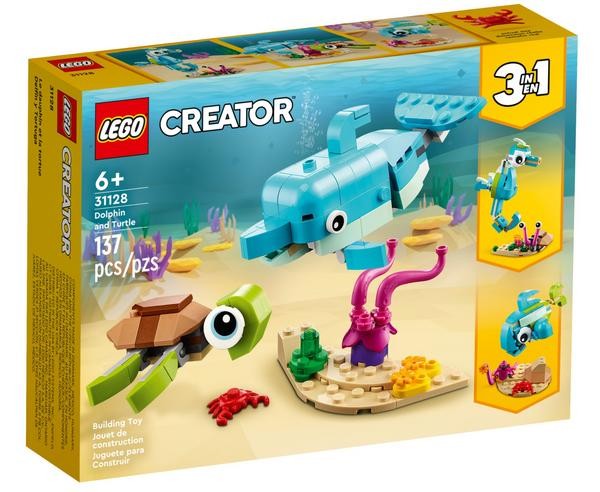Lego ® Delfin und Schildkröte