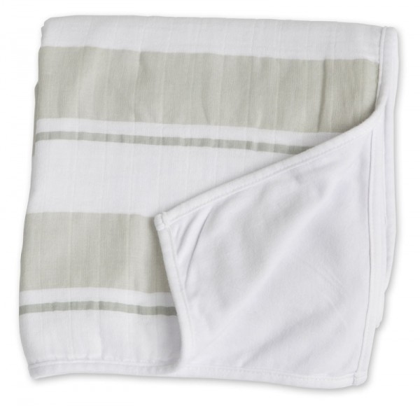 Childhood Blanket Kinderdecke - Grey Stripe