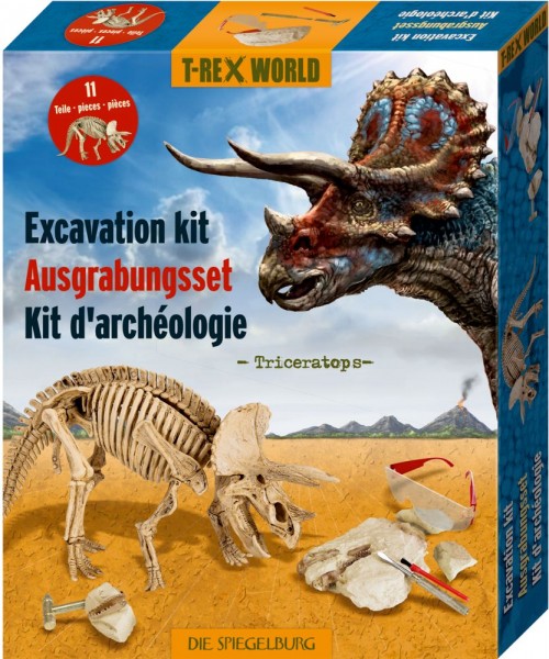 Die Spiegelburg Ausgrabungsset Triceratops T-Rex World